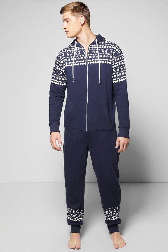 Fairisle Hooded Onesie